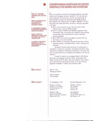 Understanding mortgage securities document preview
