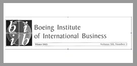 SLU annual conference — Boeing Institute of International Business clipping